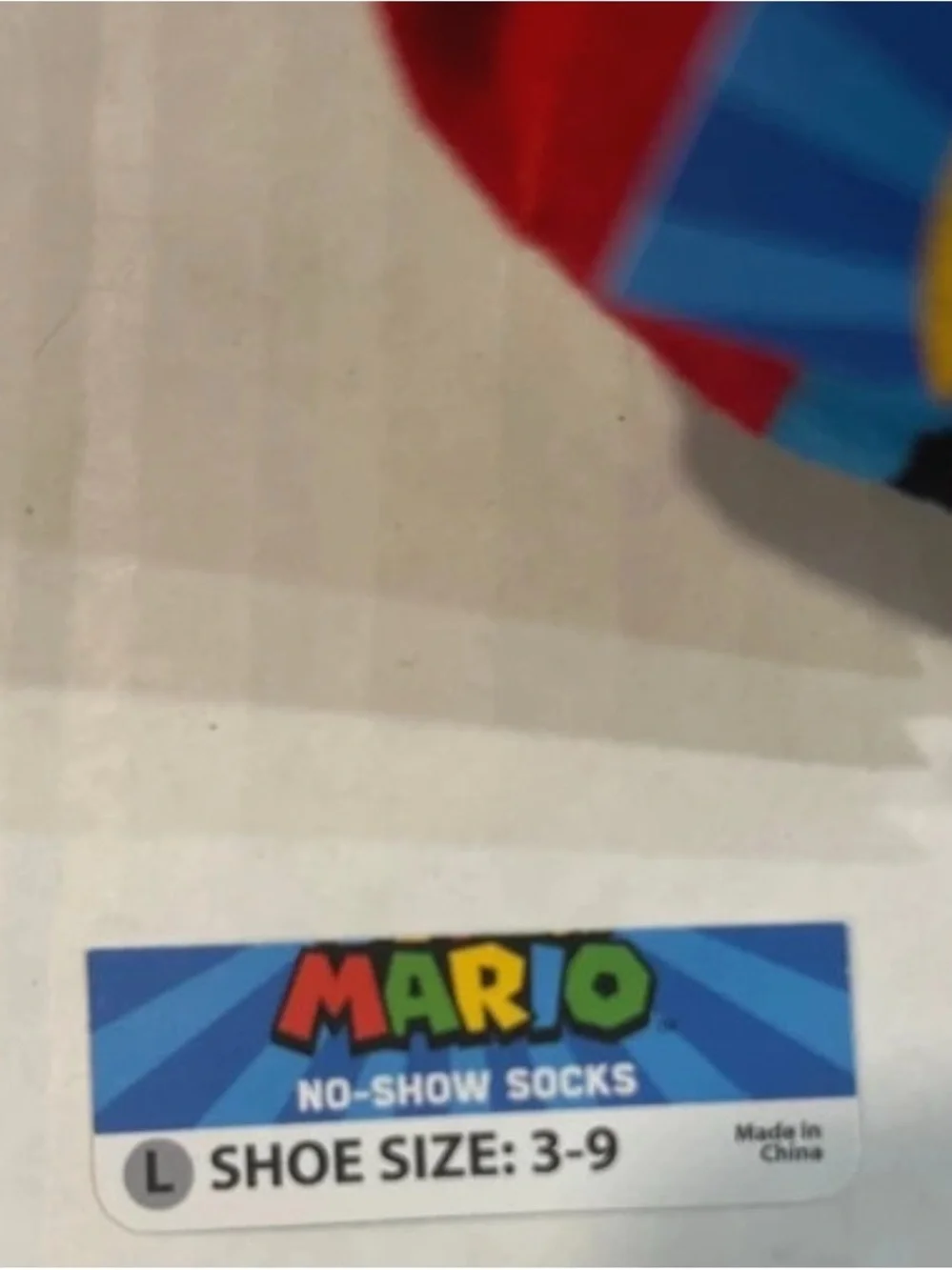 Super Mario Red Low-Cut Socks - Men's Character Ankle Socks size 3-9